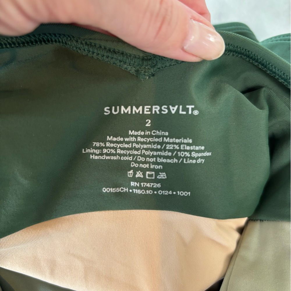 Summersalt The Sea Breeze Cutout One-Piece Swimsuit Sz 2 or XS - Picture 7 of 8